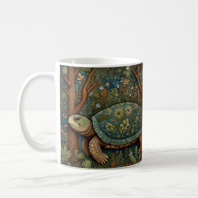 Vintage retro bohemian boho woodland kaffemugg (Vänster)