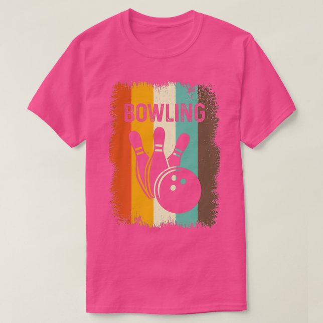 Vintage Retro Bowling T T Shirt (Design framsida)