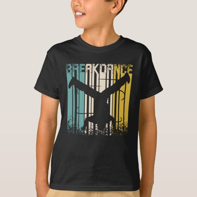 Vintage Retro Breakdancer T Shirt (Framsida)