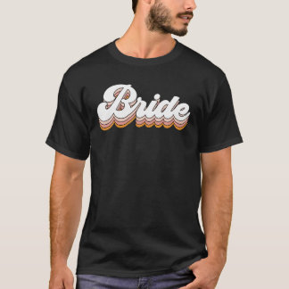 Vintage Retro Bride Möhippa Bachelorette Party Mat T Shirt