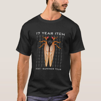 Vintage Retro Brood X Cicadas 17 År Itch 2021 Su T Shirt