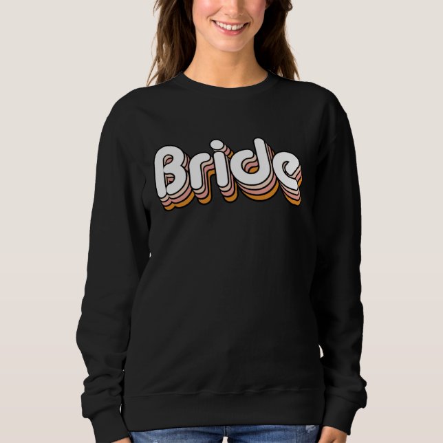 Vintage Retro Brud Bröllop Henfest Matta T Shirt (Framsida)