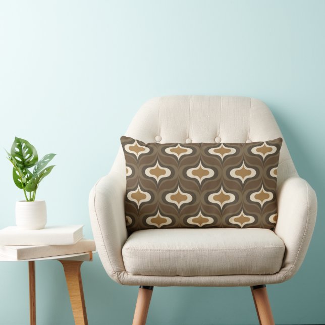 Vintage Retro Brun Lumbarkudde (Stol)