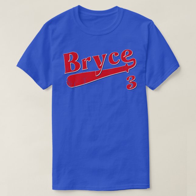 Vintage Retro Bryce Baseball T Shirt (Design framsida)