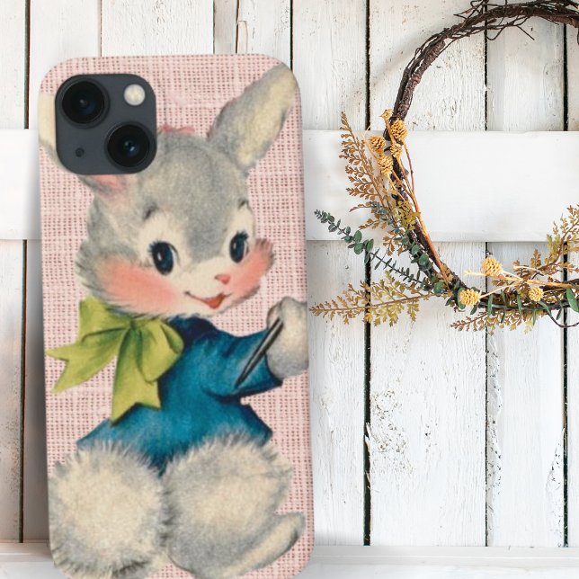 Vintage Retro Bunny i Pastels (Skapare uppladdad)
