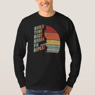 Vintage Retro Bygger Tune Tävling Break-reparation T Shirt