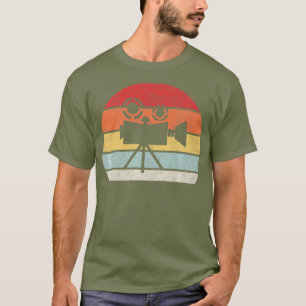 Vintage Retro Camera Shirt Gift for Filmmaker T