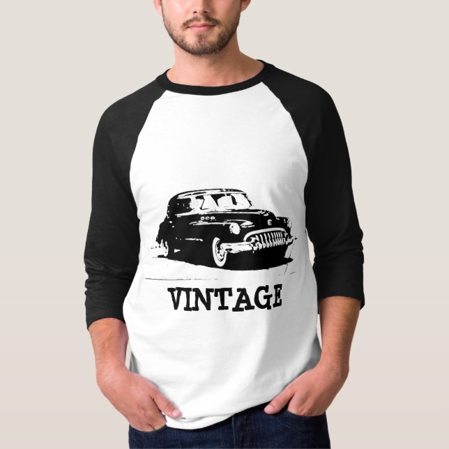 Vintage Retro Car T-Shirt (Framsida)