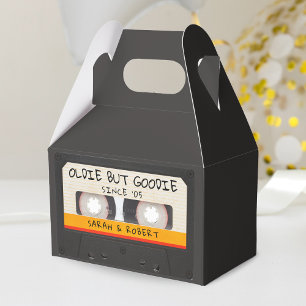 Vintage Retro Cassette Tape Wedding Favor Presentaskar