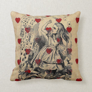 Vintage retro chic Alice i konst Kudde