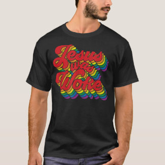 Vintage Retro Christian Ally Pride Rainbow Jesus W T Shirt
