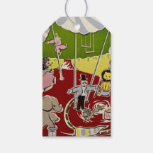 Vintage Retro Circus Animals Ring Theme