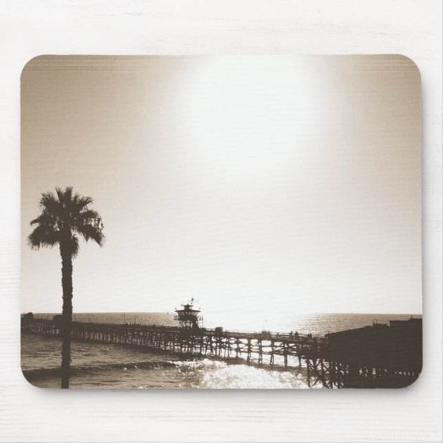 vintage retro clemente pier california sepia musmatta (Framsidan)