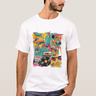 Vintage Retro Collage Estetisk T-Shirt   Trendig G