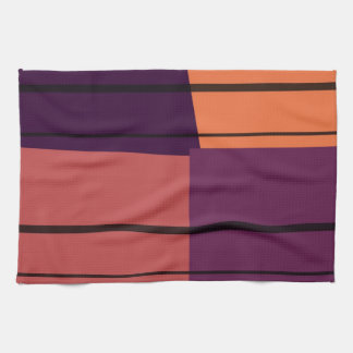 Vintage Retro Colorful Rand Art Mönster #2 Kökshandduk