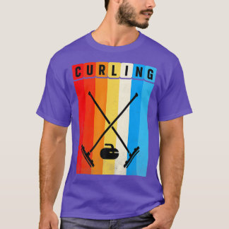 Vintage Retro Curling T Shirt