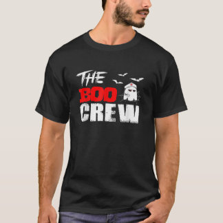 Vintage Retro Cute Boo Crew Nurse Halloween T Shirt