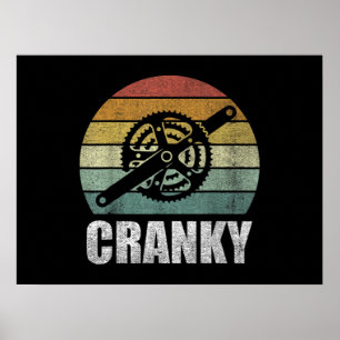 Vintage: Retro-cykelvevy-gåvor för cykling Poster
