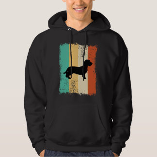 Vintage Retro Dachshund Wireh Hoodie