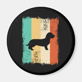 Vintage Retro Dachshund Wireh Magnet