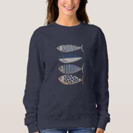 Vintage Retro Distress Sardine,Anpassningsbar Fish T Shirt