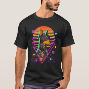 Vintage Retro Doberman Pinscher Hund aveln T Shirt