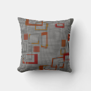 Vintage Retro Dots Disco Mönster Pillow Kudde