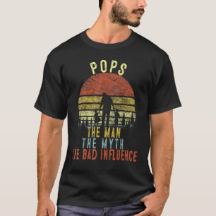 Vintage Retro driver mannen på myten med det dålig T Shirt