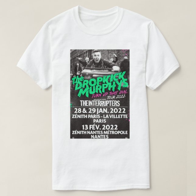 Vintage Retro Dropkick Murphys T Shirt (Design framsida)