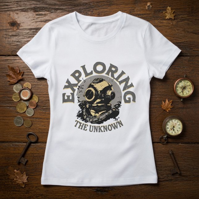 Vintage Retro Dykarhjälm T-Shirt (Skapare uppladdad)
