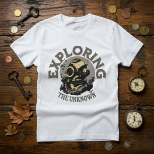 Vintage Retro Dykarhjälm T-Shirt