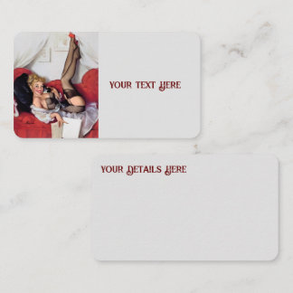 Vintage Retro Elvgren Mobil telefontelefon, uppåt  Visitkort