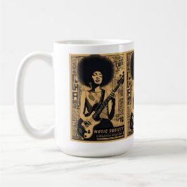 Vintage Retro Esperanza Spalding Jazz Bassistance  Kaffemugg