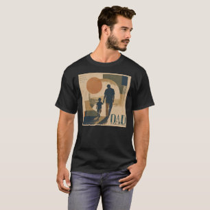 Vintage Retro Fader och Son Silhuett T-Shirt