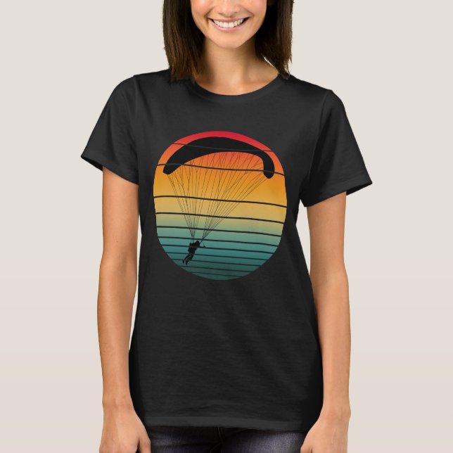 Vintage Retro Fallskärm T Shirt (Framsida)