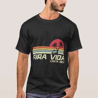Vintage Retro Family Vacation Costa Rica Pura Vida T Shirt