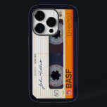 Vintage Retro Fashioned 80s Mixtape Audio Tape 3 i<br><div class="desc">Anpassade iPhone 14 Pro fodral med namn och gammal audio kassett.</div>