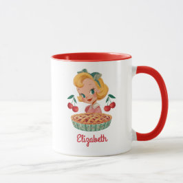 Vintage Retro Flick Cherry Pie Mugg