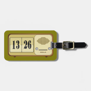 Vintage Retro Flip Klockradio Bagagebricka