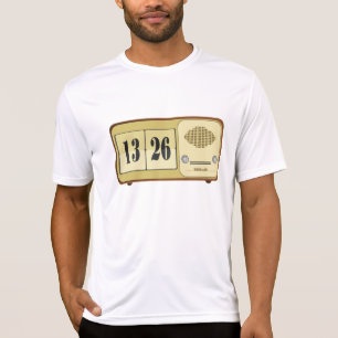 Vintage Retro Flip Klockradio T Shirt