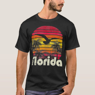 Vintage Retro Florida Beach Sol 70-talets Stil-gåv T Shirt