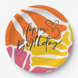 Vintage Retro Flowers Elegant & Colorful Birthday