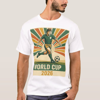 Vintage Retro Fotbollsspelare T Shirt