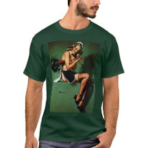 Vintage Retro Fransk Maid Pinup Girl