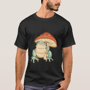 Vintage Retro Frog med mushroom Umbrella Boho Hip T Shirt
