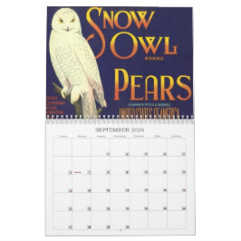 Vintage Retro Frukt Grönsaker Trälåda Etikett Anno Kalender