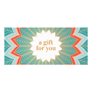 Vintage Retro Gift-certifikat Reklamkort