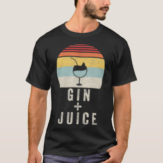 Vintage Retro Gin + Juice T Shirt