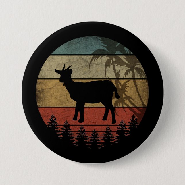 VINTAGE RETRO GOAT KNAPP (Framsida)