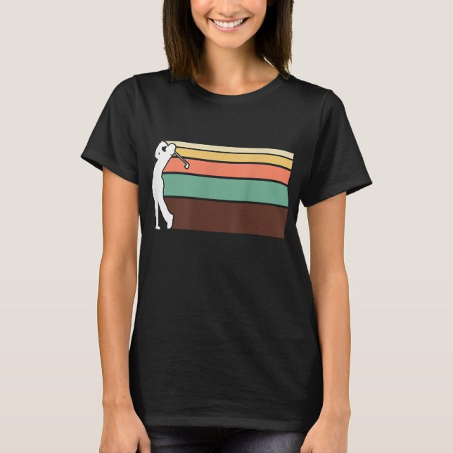 Vintage Retro Golf T Shirt (Framsida)